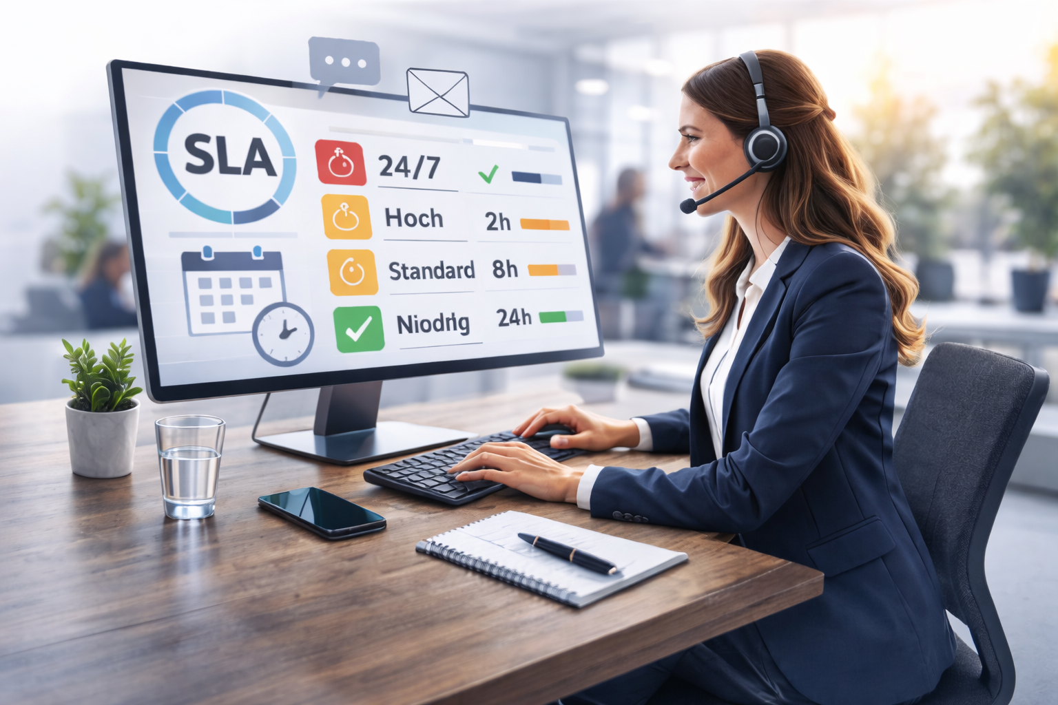 Erreichbarkeit und Service-Level mit SLA