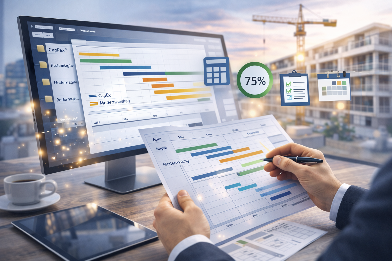 Projekt- und Maßnahmensteuerung für CapEx und Modernisierung